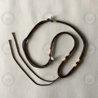 Lucky thick, brown necklace